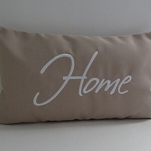 Sunbrella &#39;Home&#39; Lumbar Pillow Cover: Antique Beige Porch Decor (12x20)