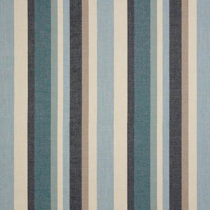 Sunbrella Blue Striped Pillow Cover: Indoor Outdoor Accent Pillow