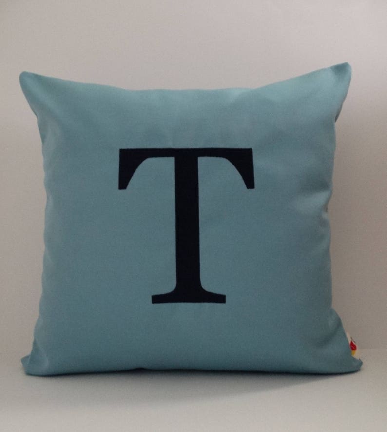 Sunbrella Canvas Custom Embroidered and Personalized Calligraphy Monogram Letter Indoor Outdoor Pillow Cover Custom made by the OBA Canvas Co. Sunbrella Canvas Custom Embroidered and Personalized Calligraphy Monogram Letter Indoor Outdoor Pillow Cover Custom made by the OBA Canvas Co.