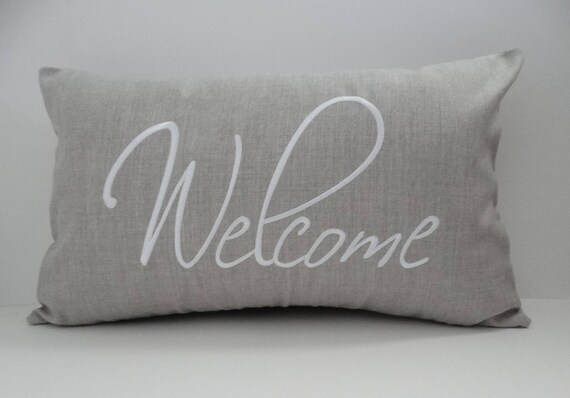 Outdoor top welcome pillow