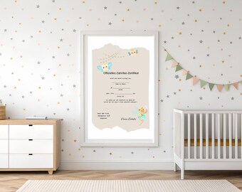 Certificado imprimible del Hada de los Dientes | Plantilla digital para niños | Descarga instantánea de Diente de Leche