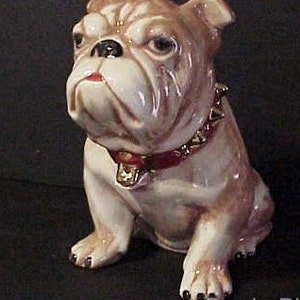 Bull Dog Cookie Jar 9 1/2 inches Tall