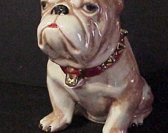 Bull Dog Cookie Jar 9 1/2 inches Tall