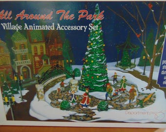 Department 56 All Around The Park Village Animated Accessory Set