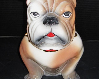 Large Bulldog Cookie Jar