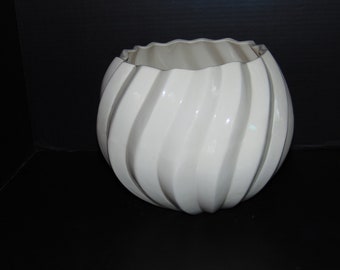 Ceramic Planter in White