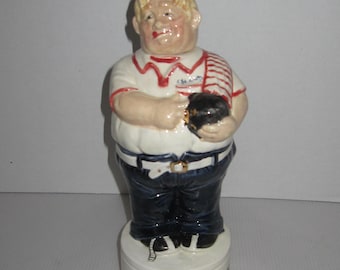 Father Day Special Alberta Vintage Bowler Liquor Decanter.