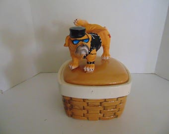 Tough Bulldog Treat or Candy Jar