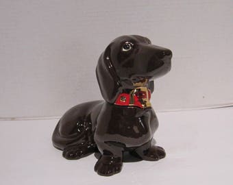 Chocolate Brown Dachshund Cookie/Candy Jar