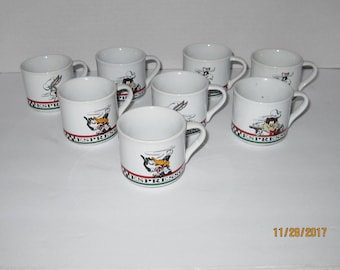 Warner Bros Looney Tunes Sylvester Expresso Cups  Set of 8