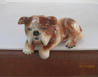 Bulldog Sitter Figurine