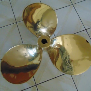 Solid Bronze Three Blade Boat Propeller