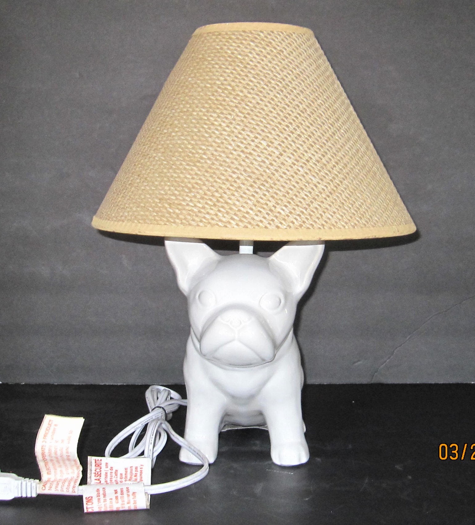 French Bulldog Ceramic Lamp Lamp French Bulldog Ceramic Lamp Lamp