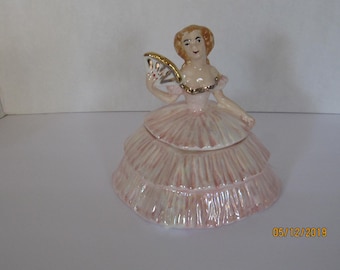 Victorian Pink Lady Trinket Box