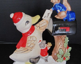 Christmas Duck Delivering the Mail