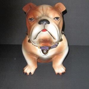 Bull Dog Cookie Jar 9 1/2 inches Tall image 5