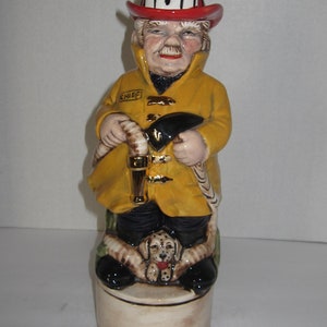 Alberta Vintage Fireman Liquor Decanter.
