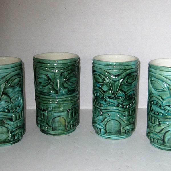 Tiki Mugs, Set of Four