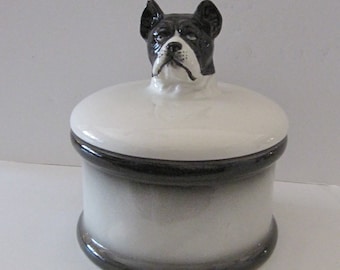 Boston Terrier Cookie Jar/Treat/Urn.