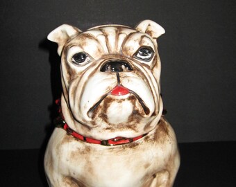 Large Bulldog Cookie Jar