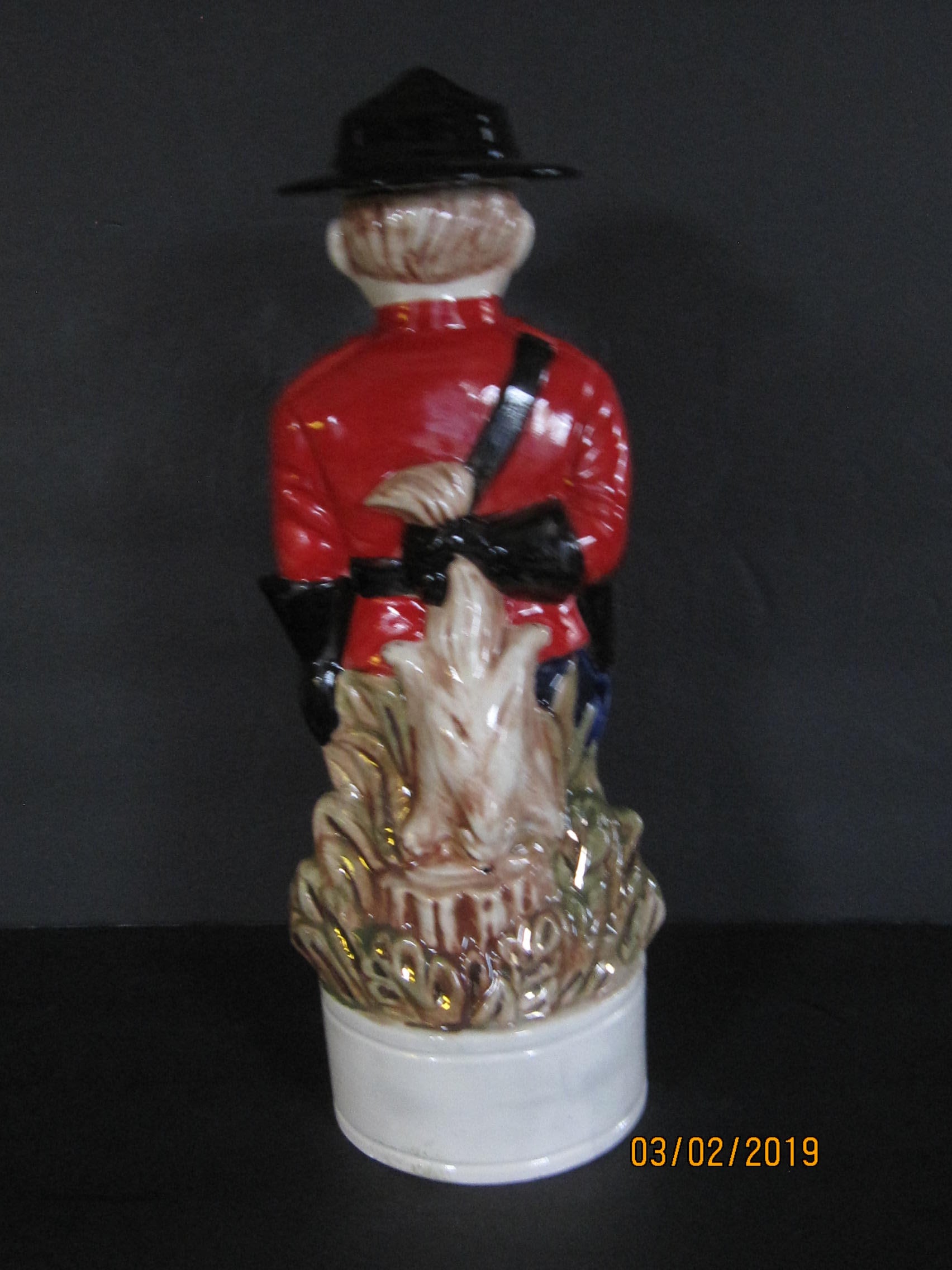 Alberta Vintage Canadian Mountie Liquor Decanter