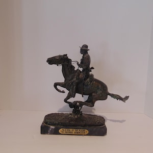 Trooper of the Plains by Frederic Remington Cast Bronze Sculpture Figure