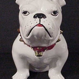 Bull Dog Cookie Jar 9 1/2 inches Tall image 2