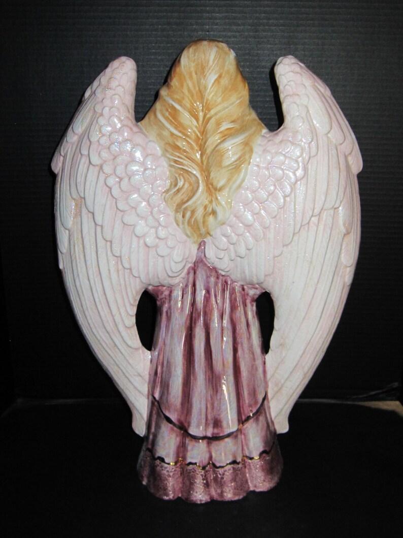 Large Christmas Angel Holding a Candle image 2