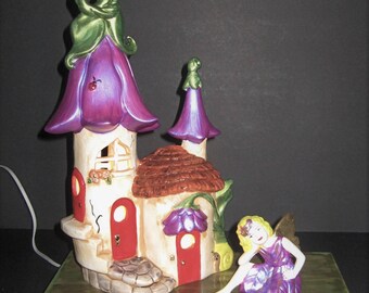 Enchanted Fairy Tulip Night Lamp with electric cord and  on/off switch