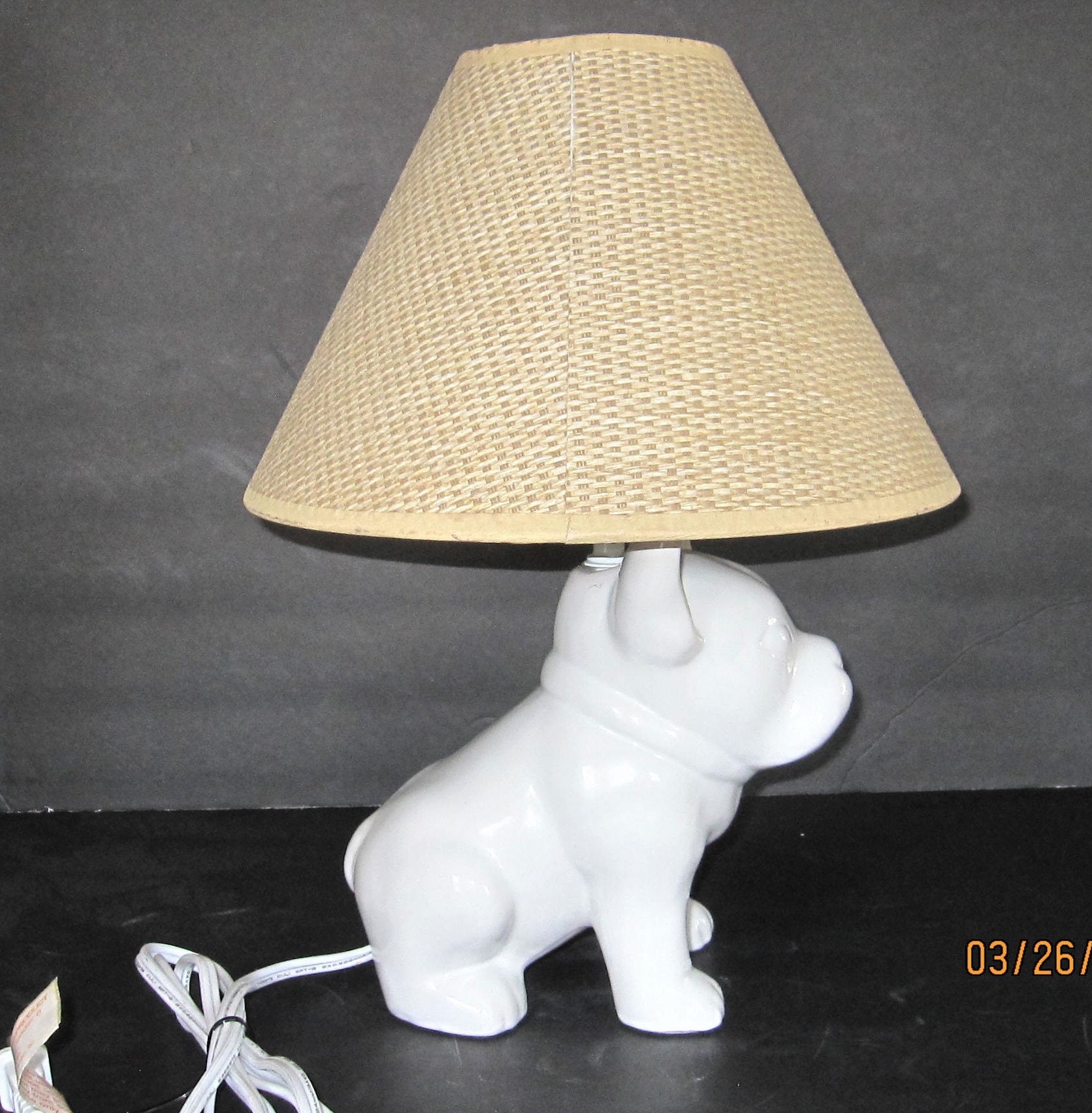 French Bulldog Ceramic Lamp Lamp French Bulldog Ceramic Lamp Lamp
