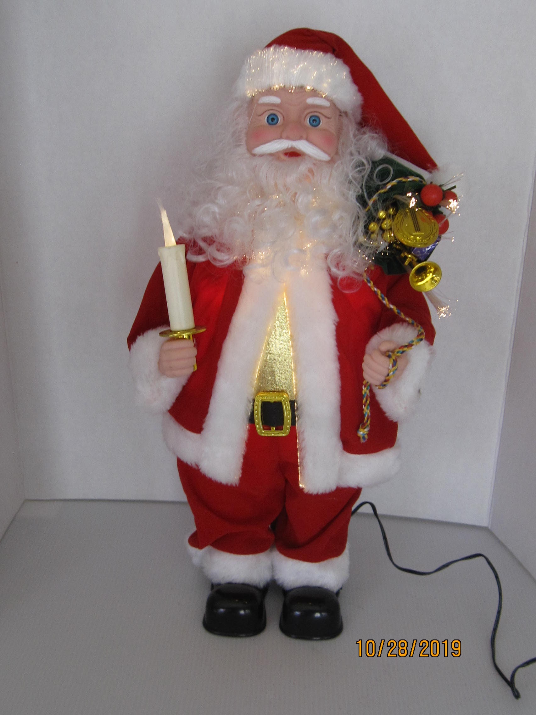 Vintage Fiber Optic Santa Figure