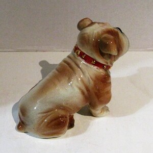 Air Brush Bull Dog Figurine Brown & White image 2