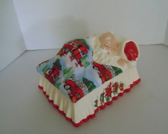 Santa Sleeping Treat/Candy Jar