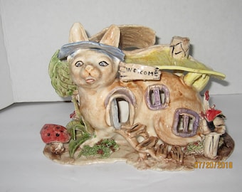 Cat Tealight Candle Holder
