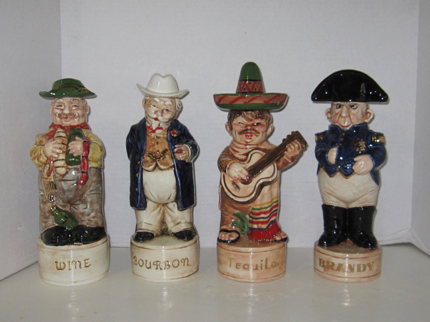 Vintage Liquor Decanter Collection 14 Bottles