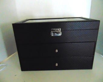18 Slot Eyeglass Sunglasses Storage Box 3 Layers Glasses Display Organizer Case