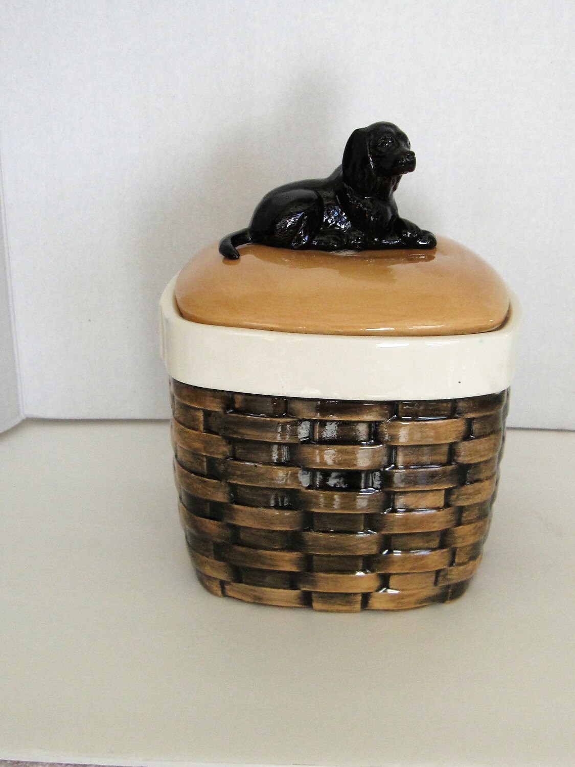 Black Labrador Retriver Custom Made Cookie/Treat Jar