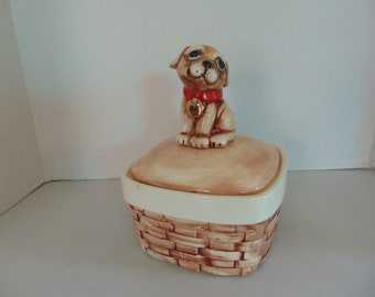 Pug Puppy Treat/Cookie Jar