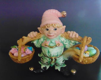 Easter Gnome With Basket for Candy