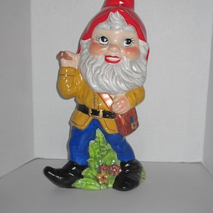 Large Garden Gnome with a Gardening Pick
