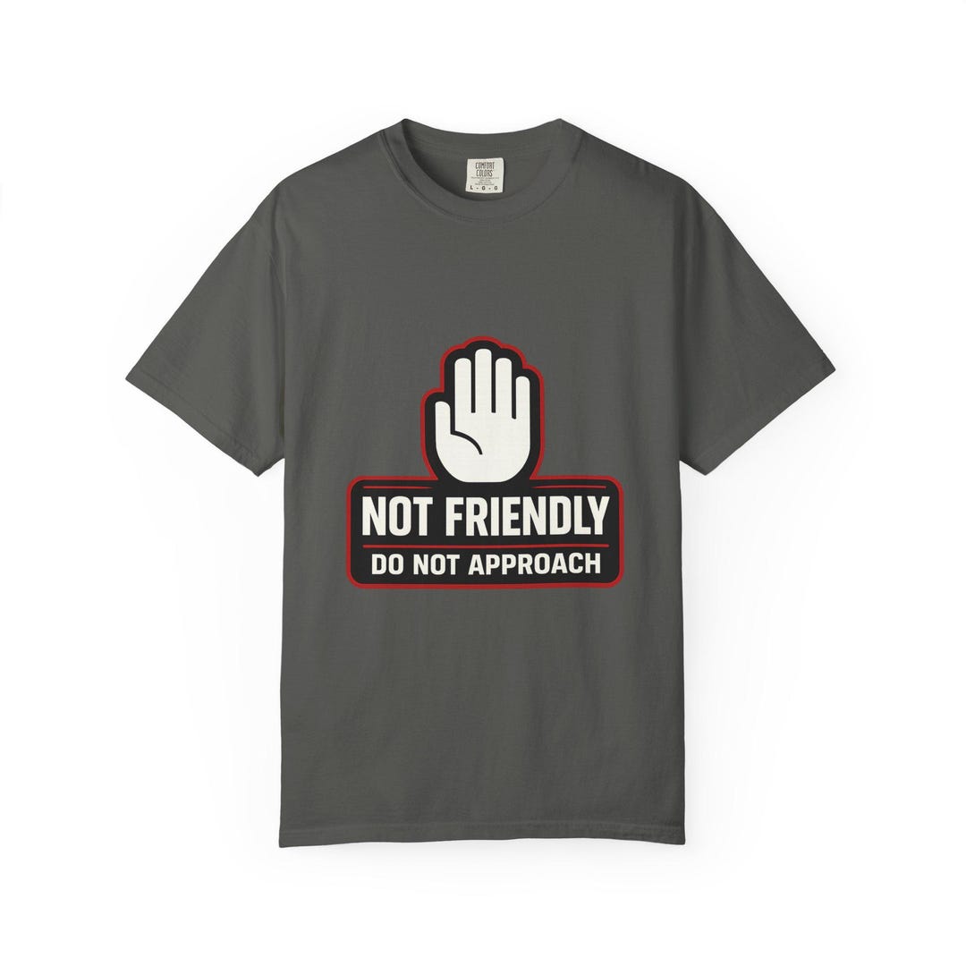 Do Not Approach Developers Not Friendly Do Not Approach Graphic T-shirt | Hand Stop Sign Tee - Etsy