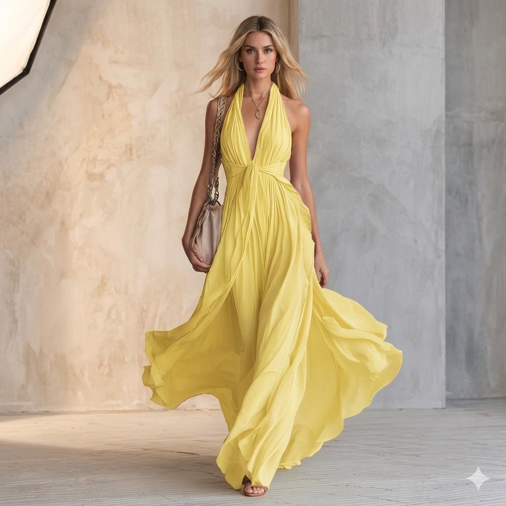 grecian draped halter maxi dress Asos Design Bridesmaids Grecian Draped Halter Maxi Dress In Light Blue