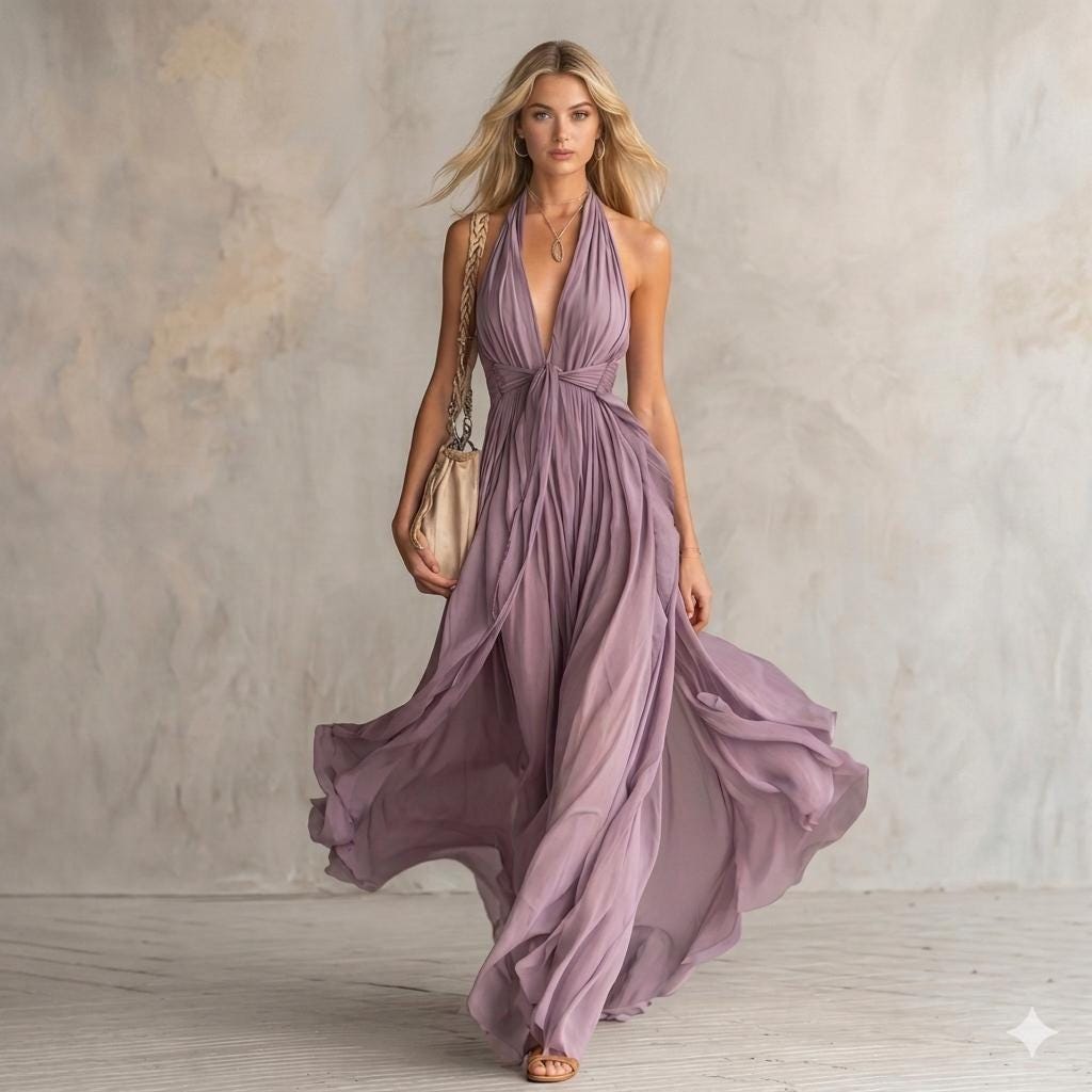 grecian draped halter maxi dress ASOS DESIGN Bridesmaids grecian draped halter maxi dress in light blue