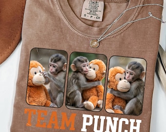 Team Punch Comfort Colors® T-Shirt, Baby Monkey Punch T-Shirt, Baby Monkey Punch Shirt, Team Punch T-Shirt, Punch Graphic Shirt