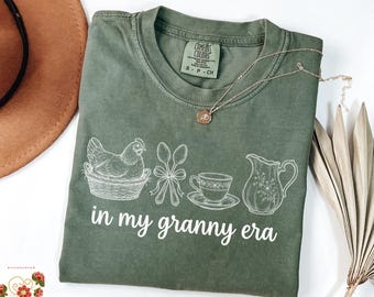 Comfort Colors® In meiner Oma Era T-Shirt, Gans Küche T-Shirt, Oma Kern Shirt, in meiner Oma Era T-Shirt, Bauernhaus Shirt, süßes Oma Geschenk