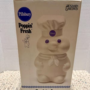 1988 Pillsbury Doughboy Cookie Jar - Etsy