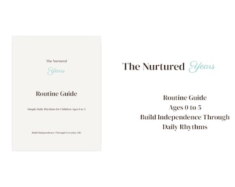 Toddler Routine Guide | Ages 0-5, Build Independence (Digital Download)