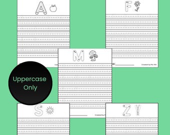 Uppercase Alphabet Tracing Worksheets A–Z Printable | Preschool Capital Letter Practice