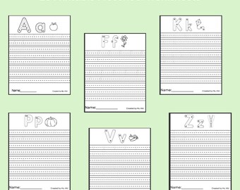 Alphabet Tracing Worksheets A–Z Printable | Preschool Handwriting Practice | Uppercase & Lowercase Letters