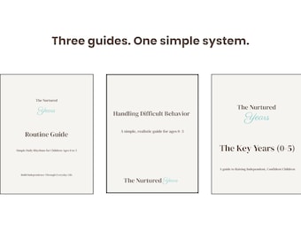 Toddler Parenting Bundle Ages 0–5 | Routine, Independence & Behavior Guides | Simple Daily Structure + Tantrum Support